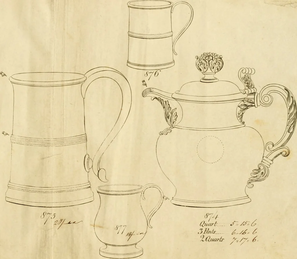 An illustration from [Book of silver patterns], 1820, leaf 262
