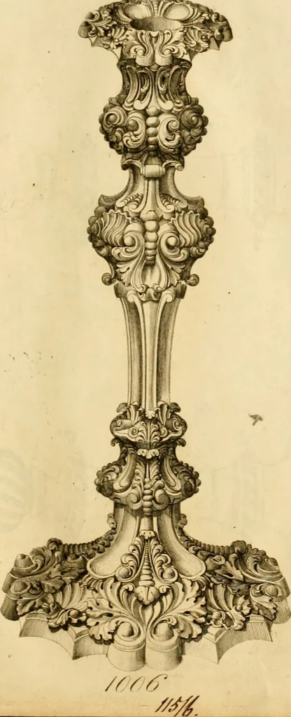 An illustration from [Book of silver patterns], 1820, leaf 28