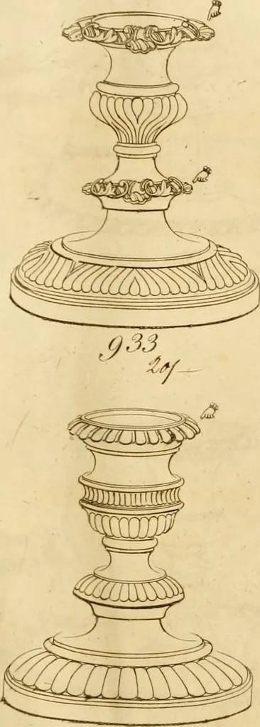 An illustration from [Book of silver patterns], 1820, leaf 38