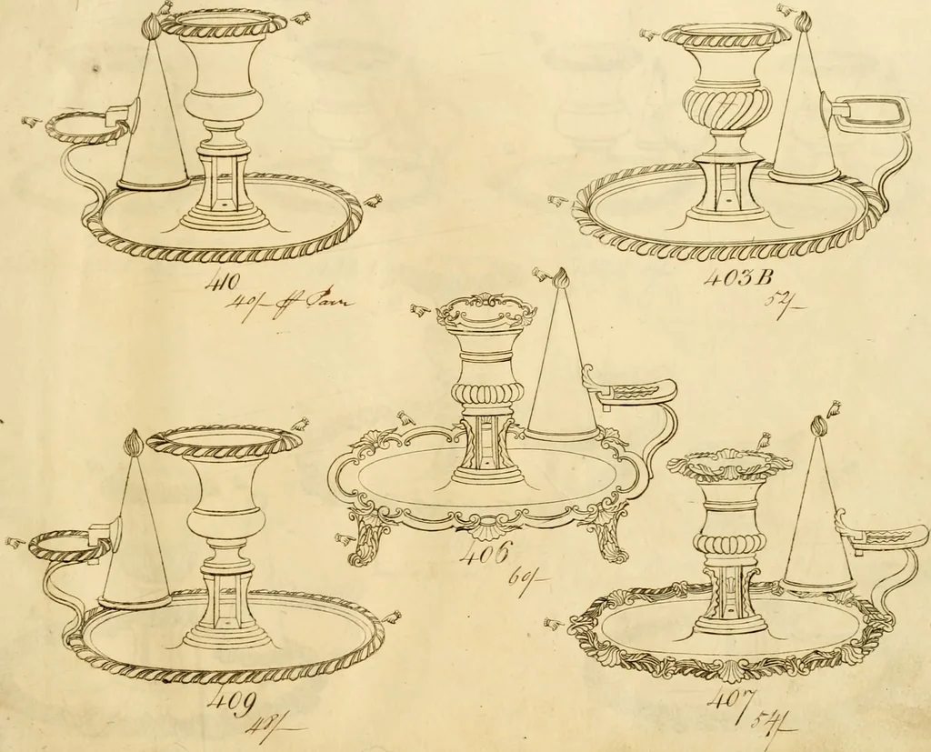 An illustration from [Book of silver patterns], 1820, leaf 40