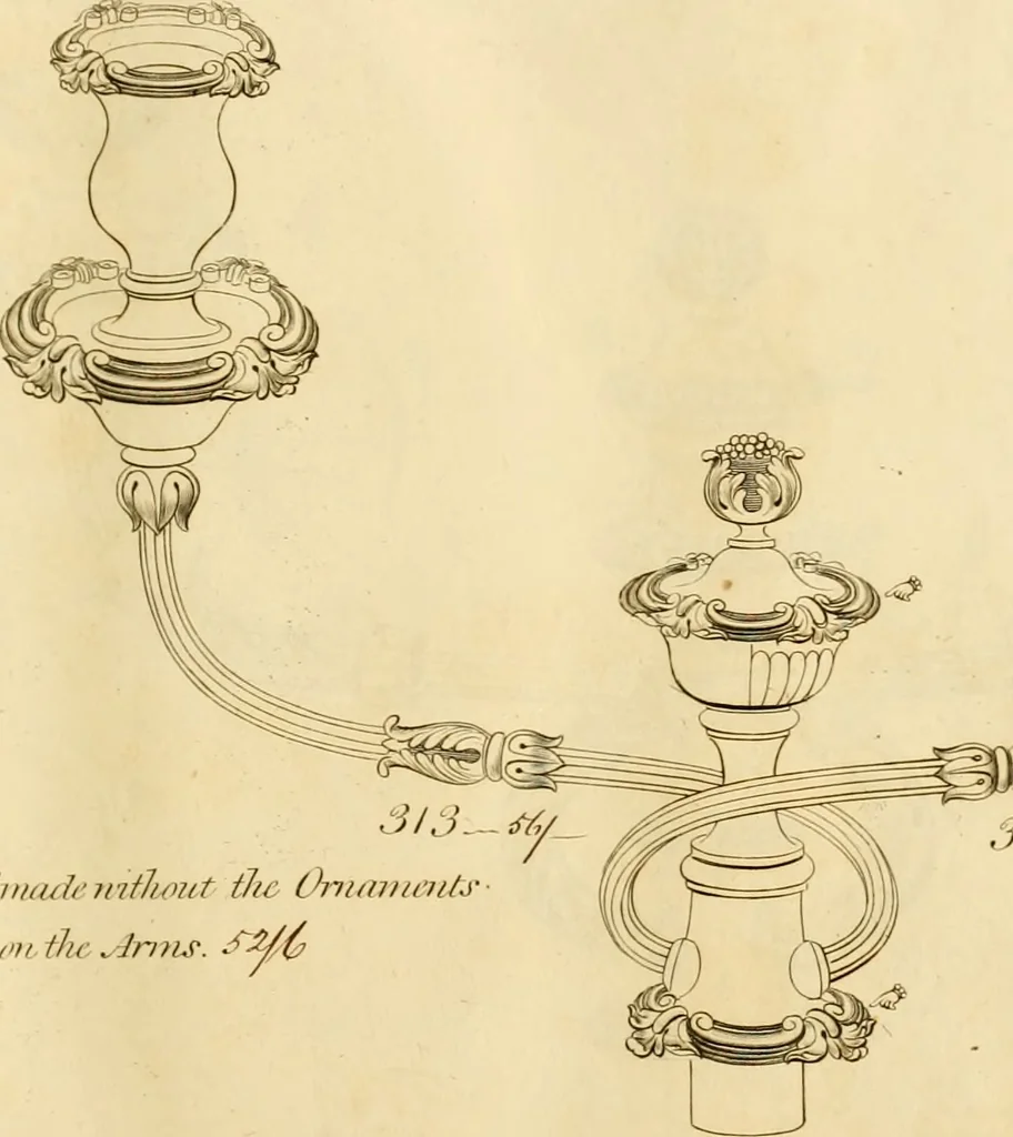 An illustration from [Book of silver patterns], 1820, leaf 48