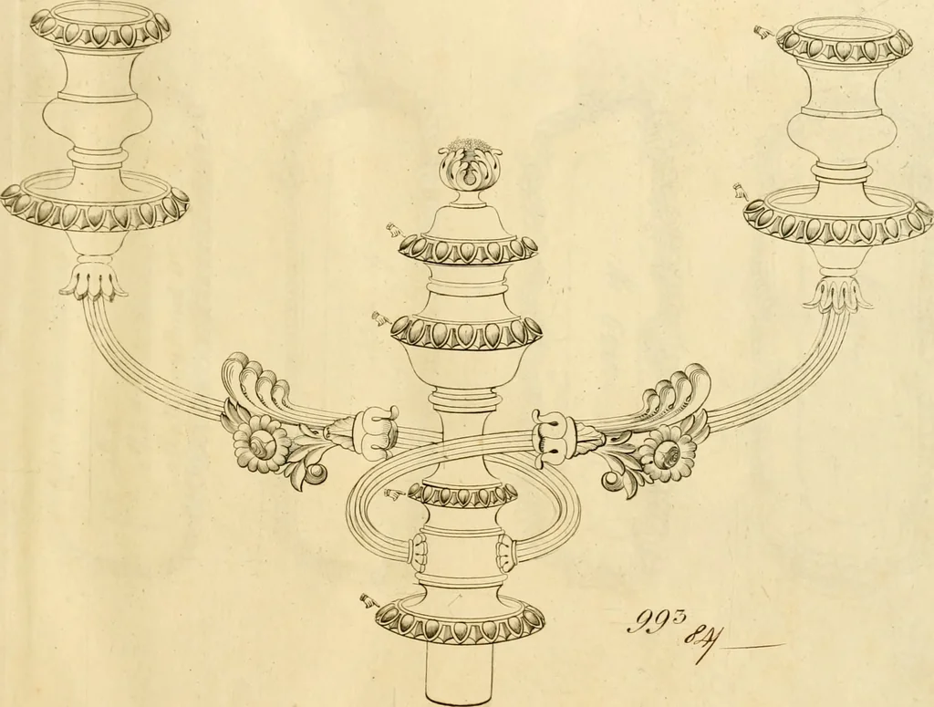 An illustration from [Book of silver patterns], 1820, leaf 56