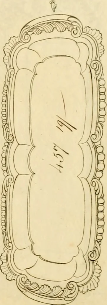 An illustration from [Book of silver patterns], 1820, leaf 58