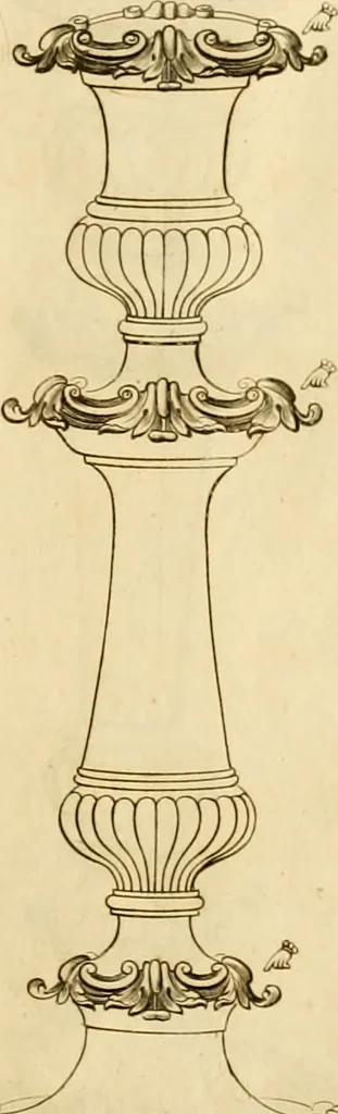 An illustration from [Book of silver patterns], 1820, leaf 6