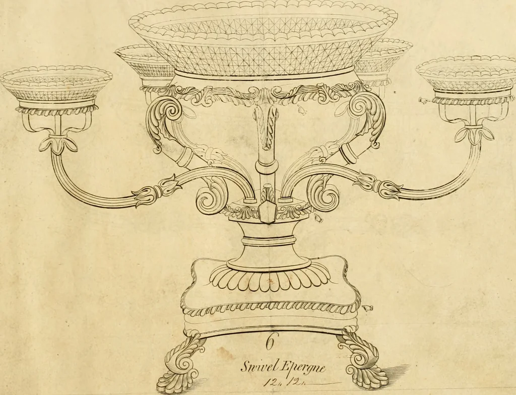 An illustration from [Book of silver patterns], 1820, leaf 64