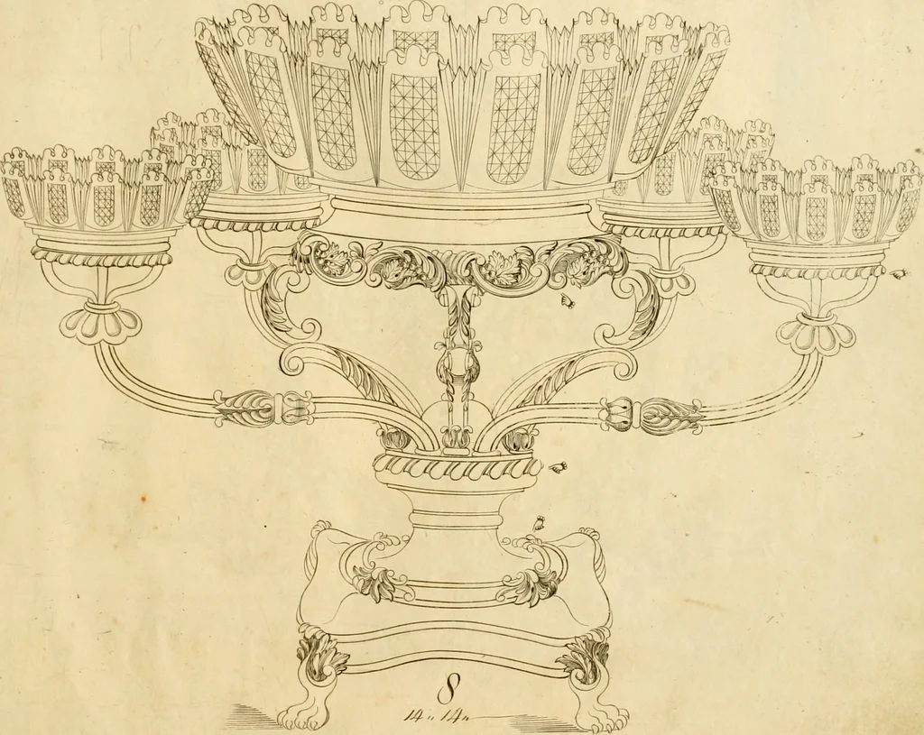 An illustration from [Book of silver patterns], 1820, leaf 66