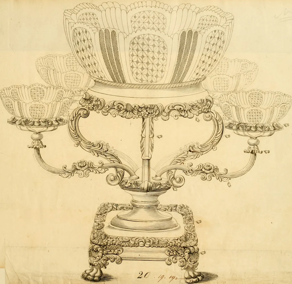 An illustration from [Book of silver patterns], 1820, leaf 78