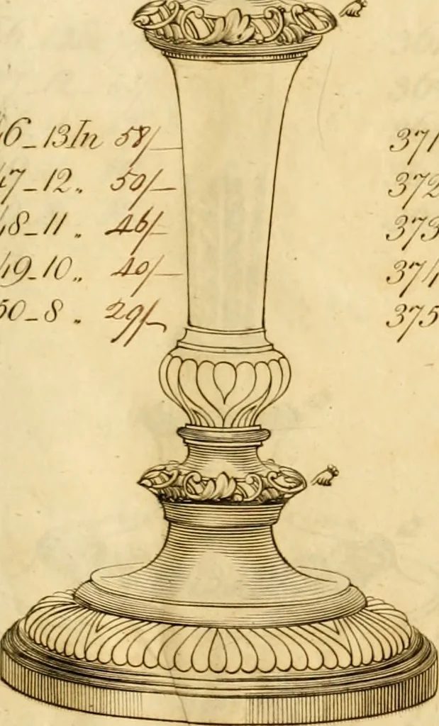 An illustration from [Book of silver patterns], 1820, leaf 8
