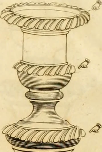 An illustration from [Book of silver patterns], 1820, leaf 8