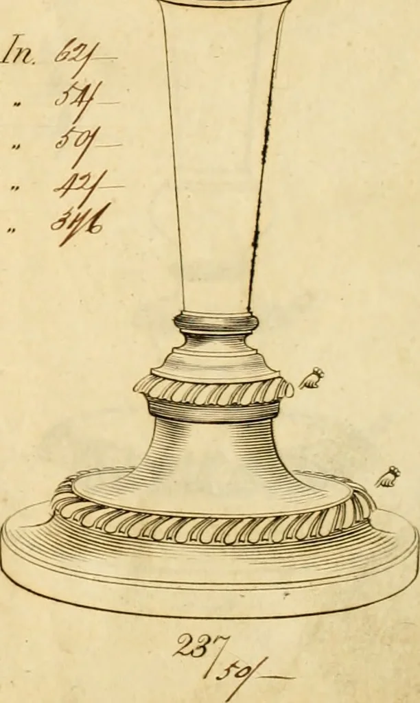 An illustration from [Book of silver patterns], 1820, leaf 8