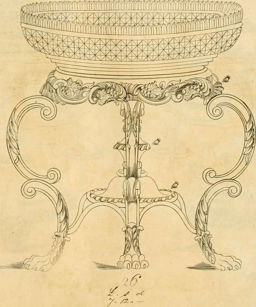 An illustration from [Book of silver patterns], 1820, leaf 80