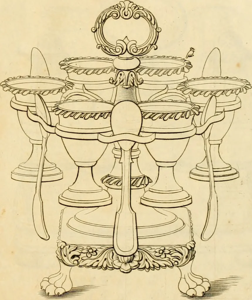 An illustration from [Book of silver patterns], 1820, leaf 82