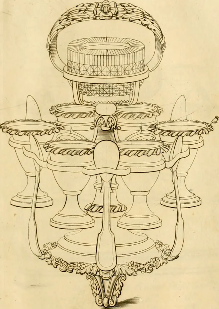 An illustration from [Book of silver patterns], 1820, leaf 82