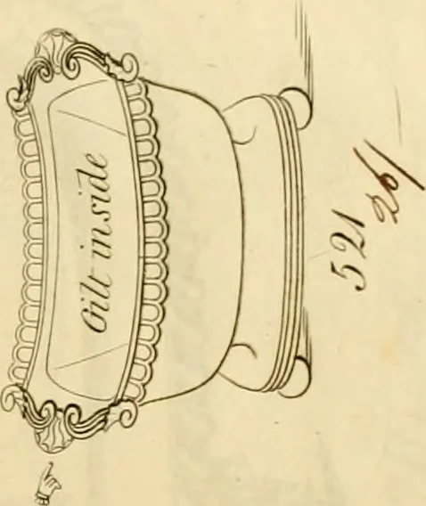 An illustration from [Book of silver patterns], 1820, leaf 86