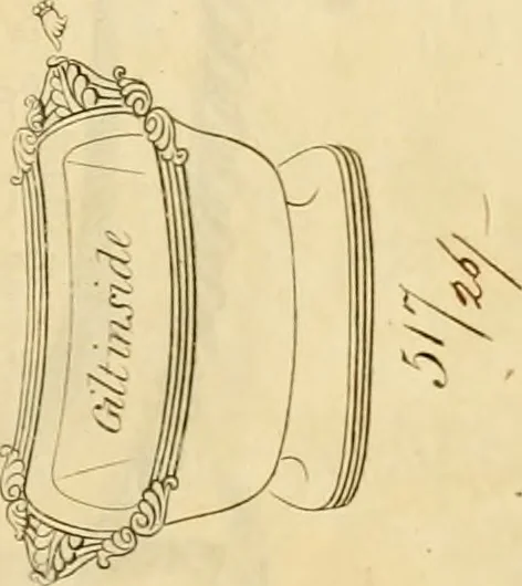 An illustration from [Book of silver patterns], 1820, leaf 86