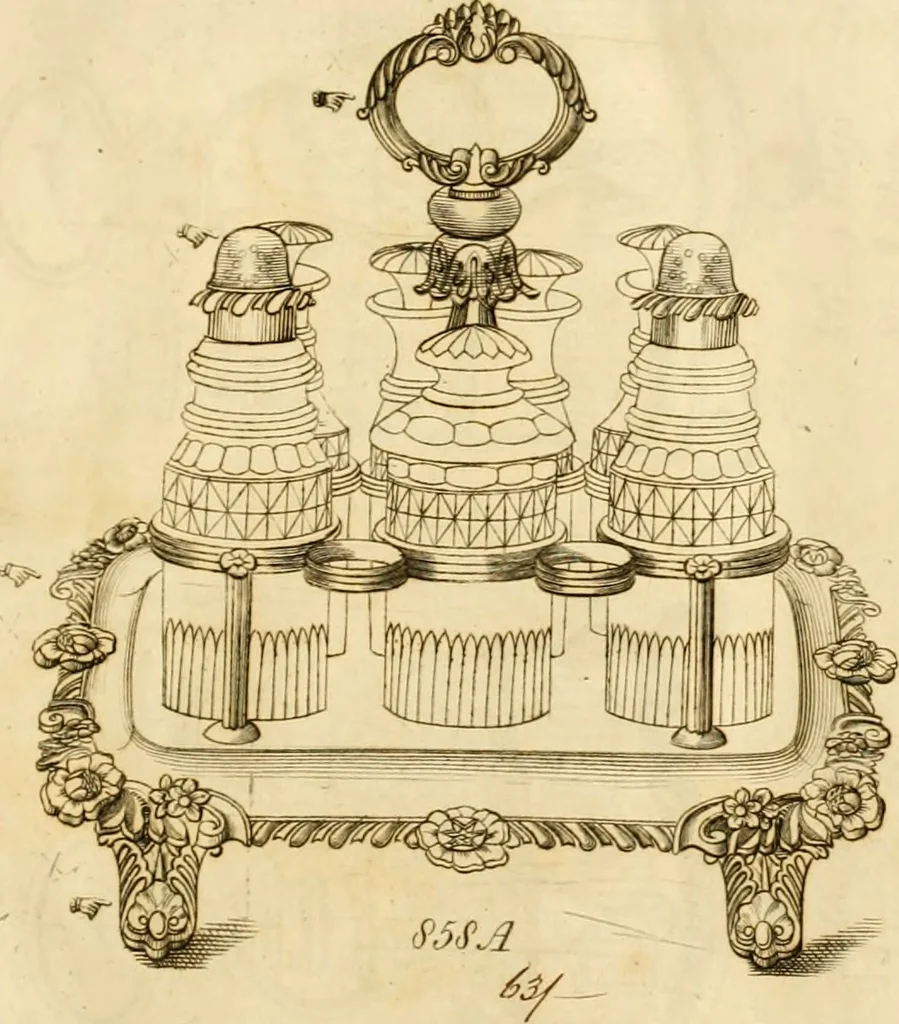 An illustration from [Book of silver patterns], 1820, leaf 96