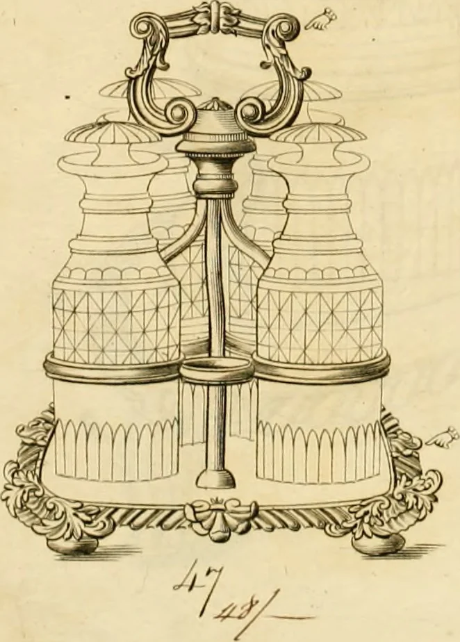 An illustration from [Book of silver patterns], 1820, leaf 98