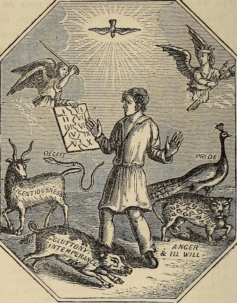 An illustration from The book of similitudes:, 1860, leaf 103