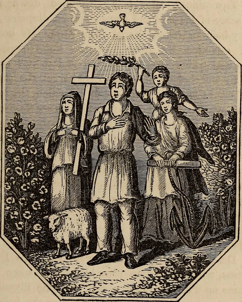 An illustration from The book of similitudes:, 1860, leaf 108