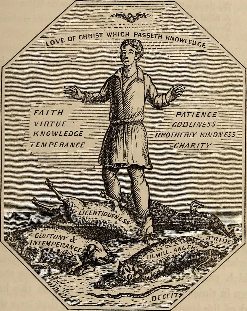 An illustration from The book of similitudes:, 1860, leaf 114