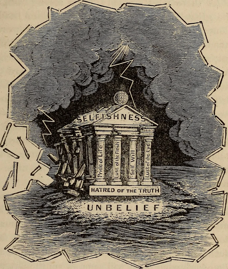 An illustration from The book of similitudes:, 1860, leaf 206
