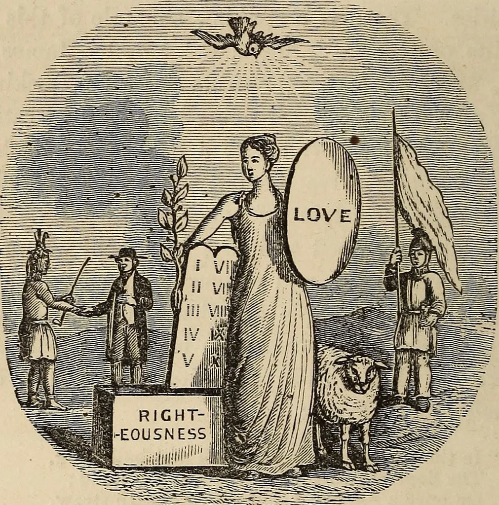 An illustration from The book of similitudes:, 1860, leaf 29