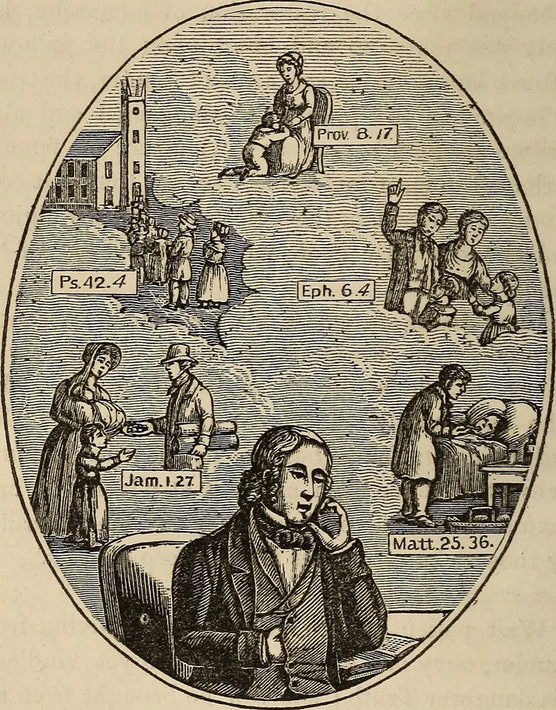 An illustration from The book of similitudes:, 1860, leaf 41