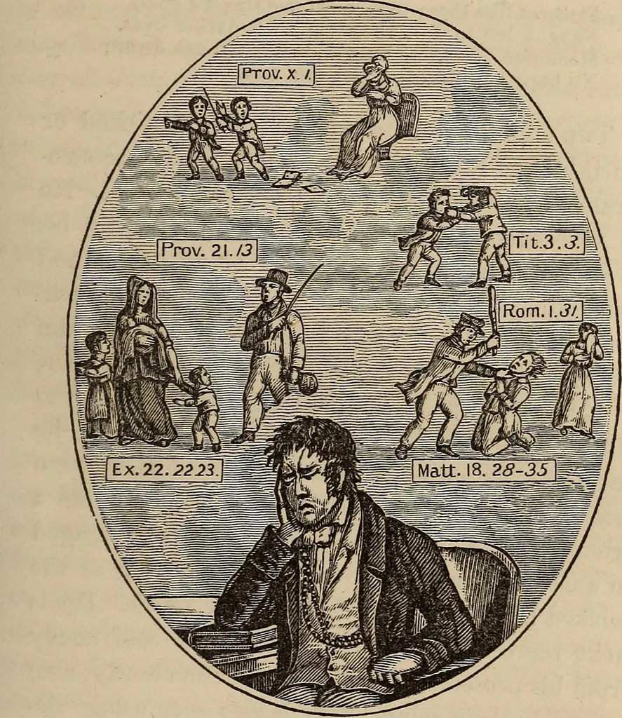 An illustration from The book of similitudes:, 1860, leaf 48