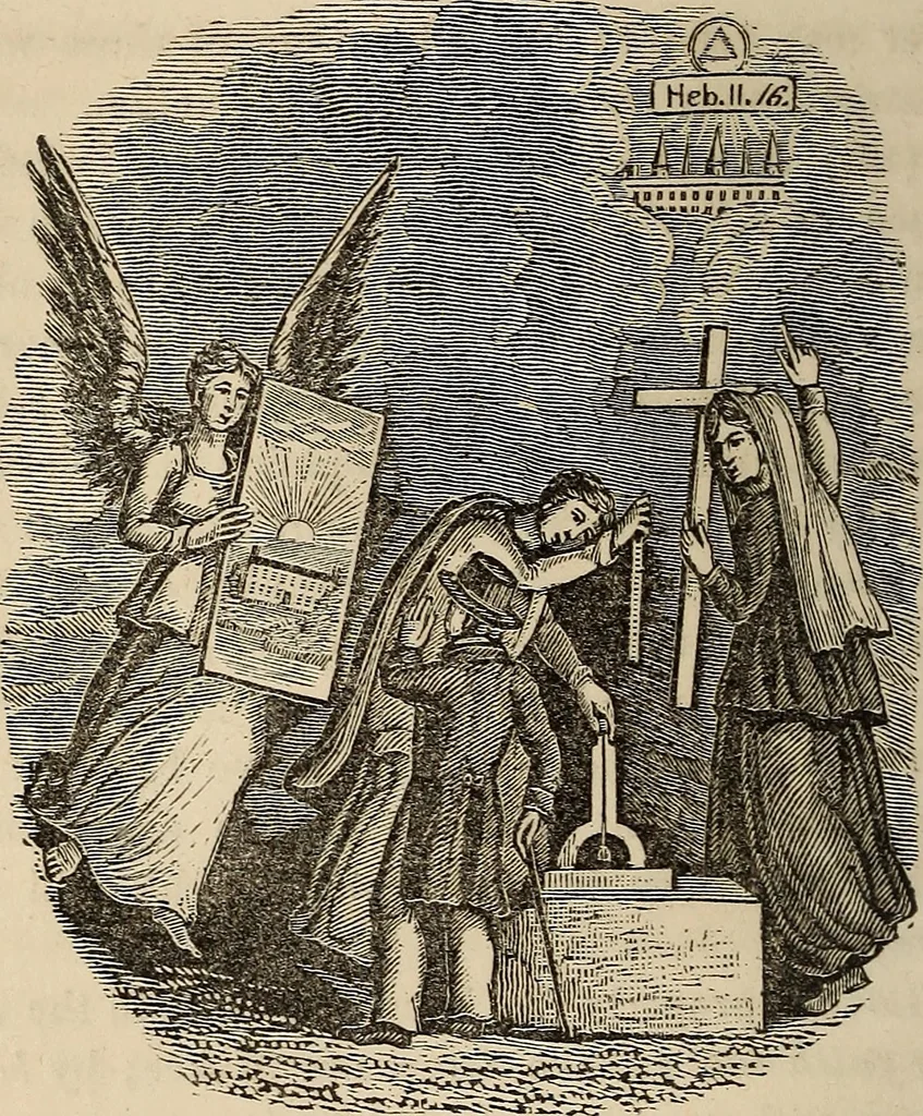 An illustration from The book of similitudes:, 1860, leaf 73