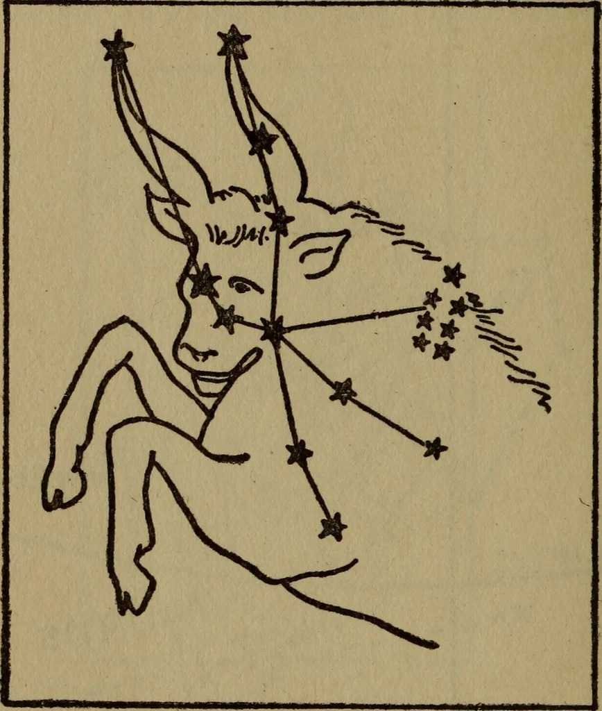 An illustration from The book of stars, 1920, leaf 47