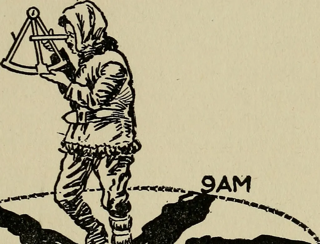 An illustration from The book of stars; being a simple explanation of the stars and their uses to boy life, written to conform to the tests of the Boy scouts, 1915, leaf 106