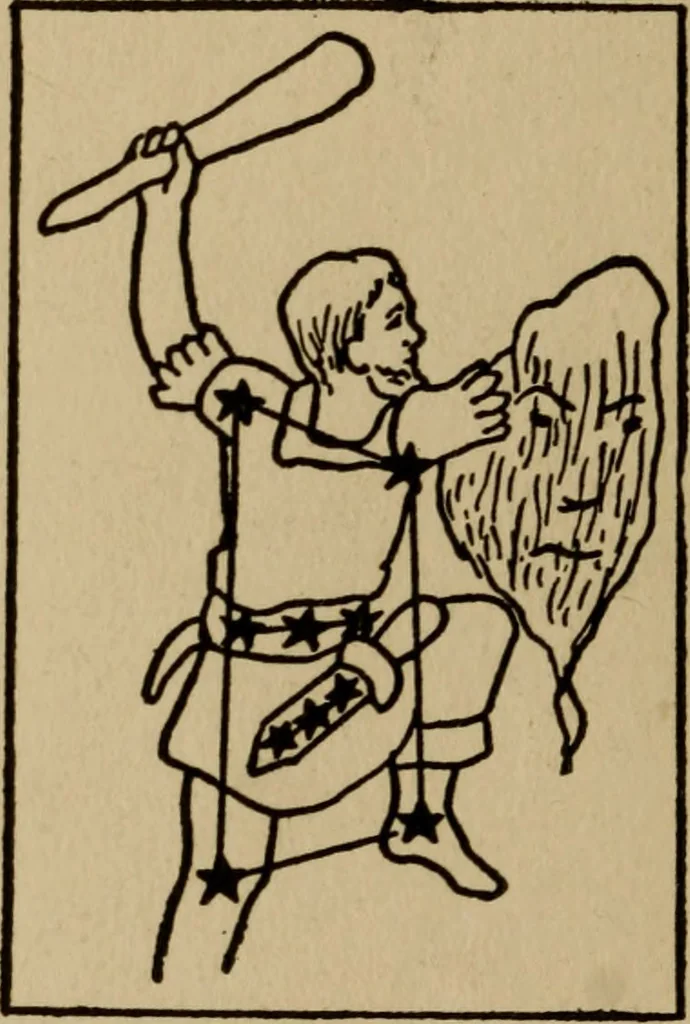 An illustration from The book of stars; being a simple explanation of the stars and their uses to boy life, written to conform to the tests of the Boy scouts, 1915, leaf 41