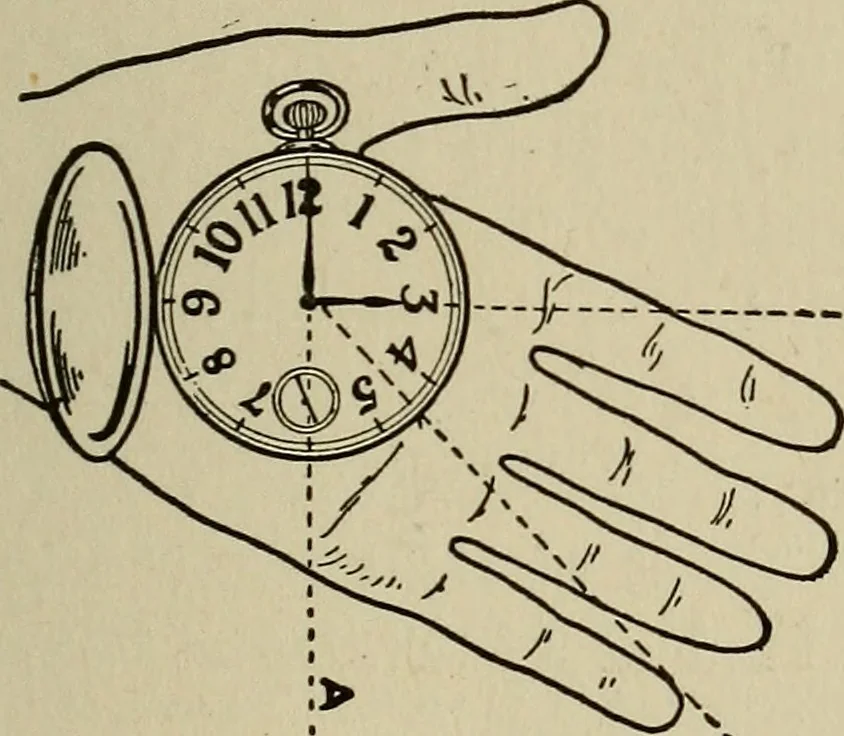 An illustration from The book of stars; being a simple explanation of the stars and their uses to boy life, written to conform to the tests of the Boy scouts, 1915, leaf 64