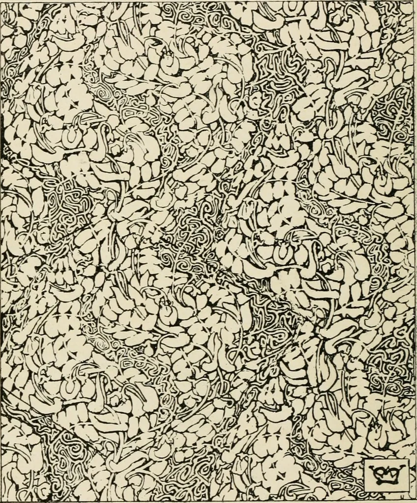 An illustration from A book of studies in plant form with some suggestions for their application to design, 1896, leaf 101