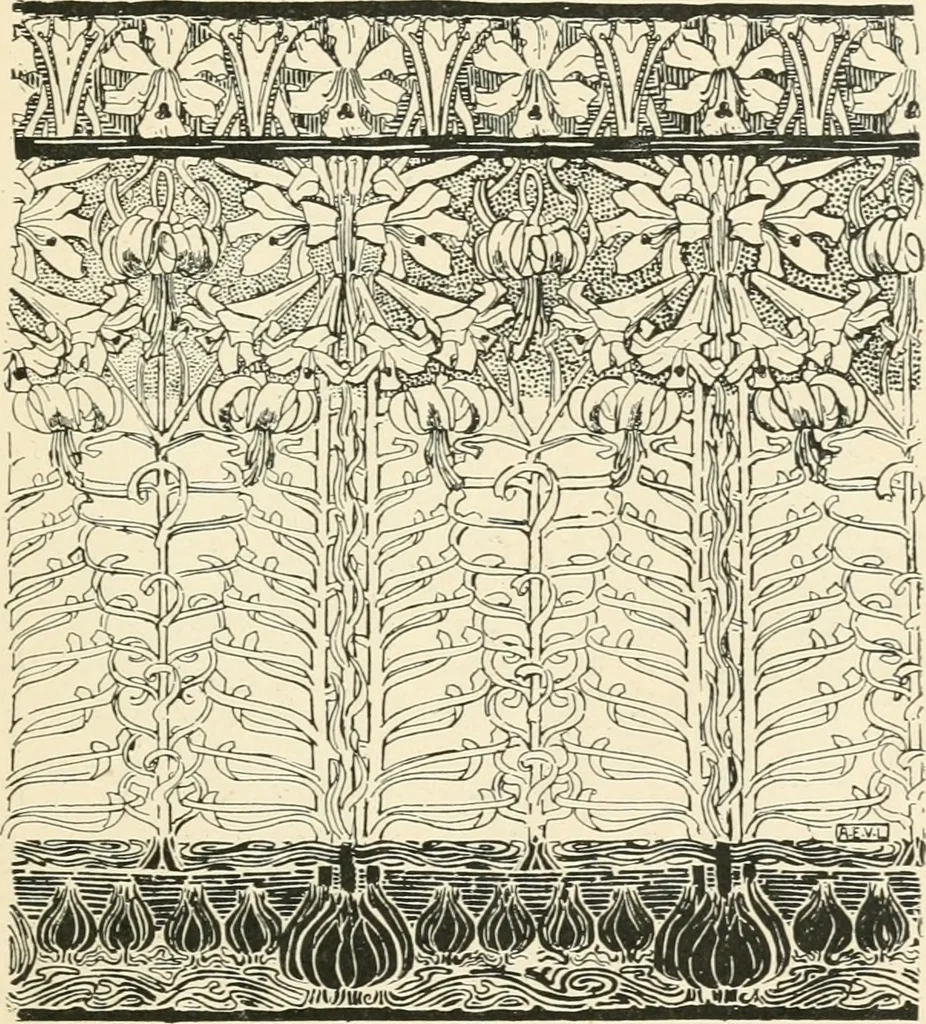 An illustration from A book of studies in plant form with some suggestions for their application to design, 1896, leaf 124