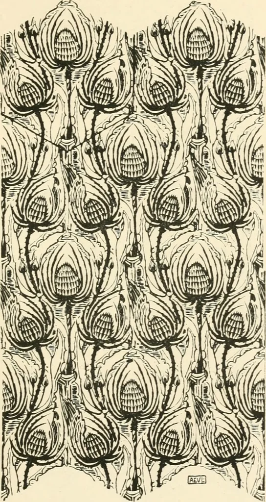 An illustration from A book of studies in plant form with some suggestions for their application to design, 1896, leaf 136