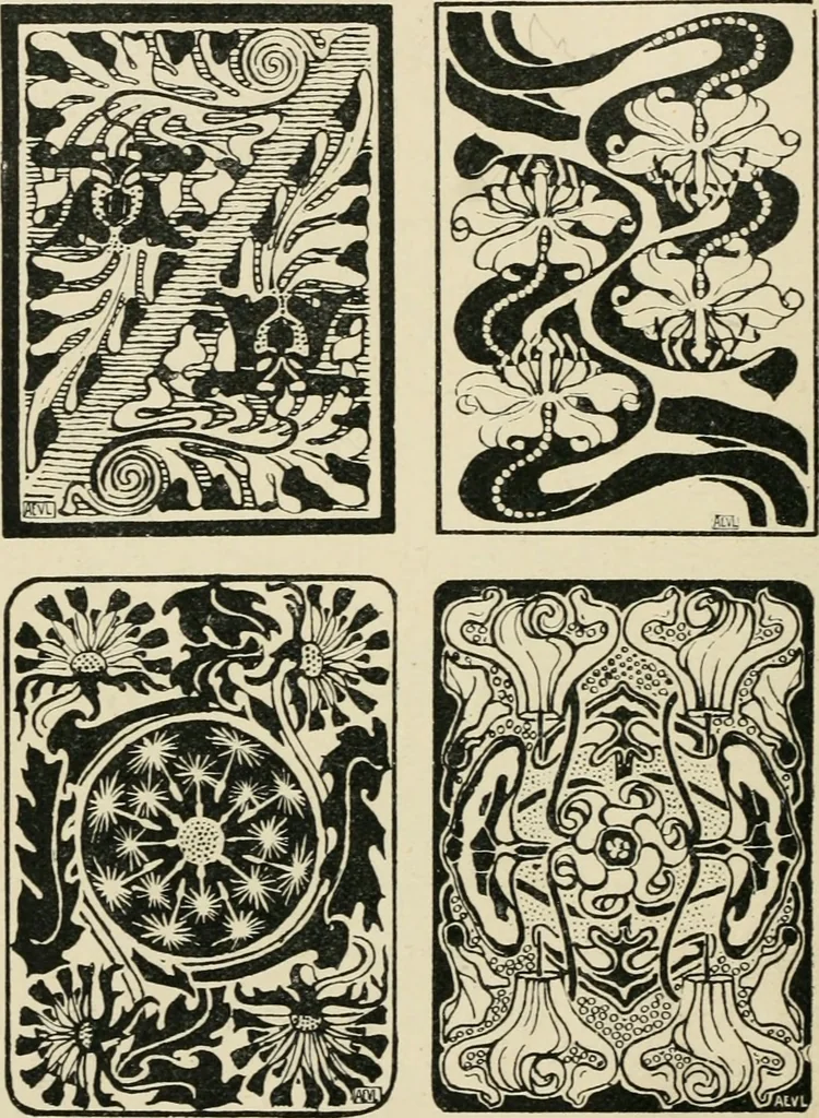 An illustration from A book of studies in plant form with some suggestions for their application to design, 1896, leaf 39