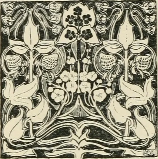 An illustration from A book of studies in plant form with some suggestions for their application to design, 1896, leaf 41