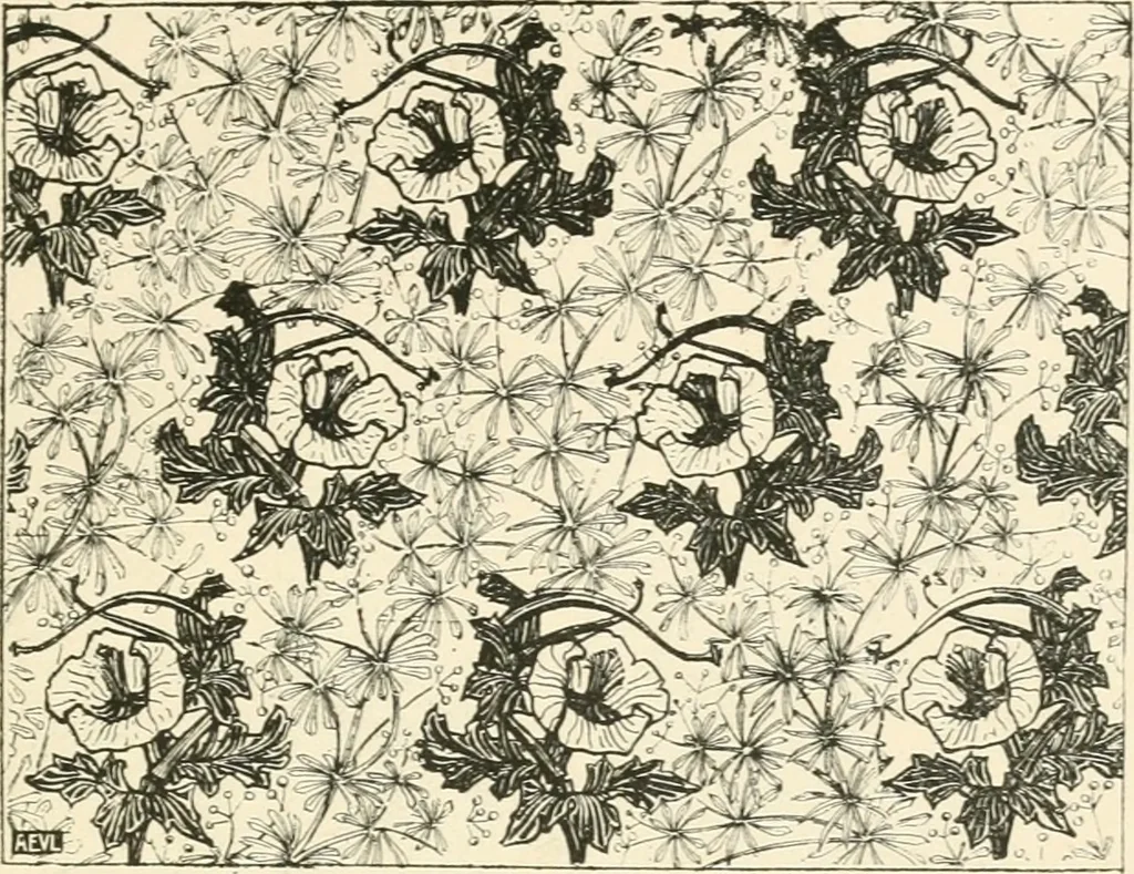An illustration from A book of studies in plant form with some suggestions for their application to design, 1896, leaf 56