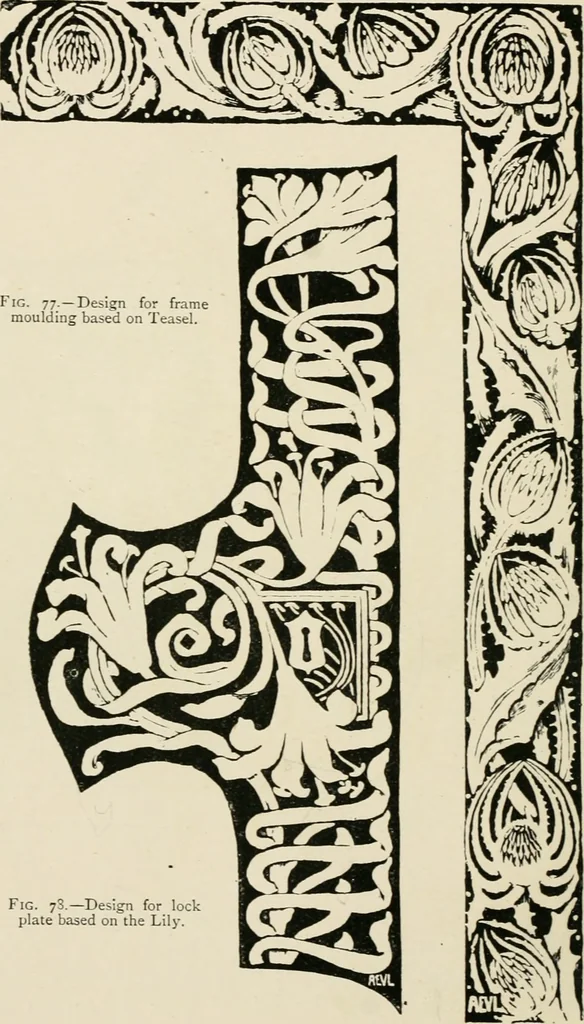 An illustration from A book of studies in plant form with some suggestions for their application to design, 1896, leaf 69