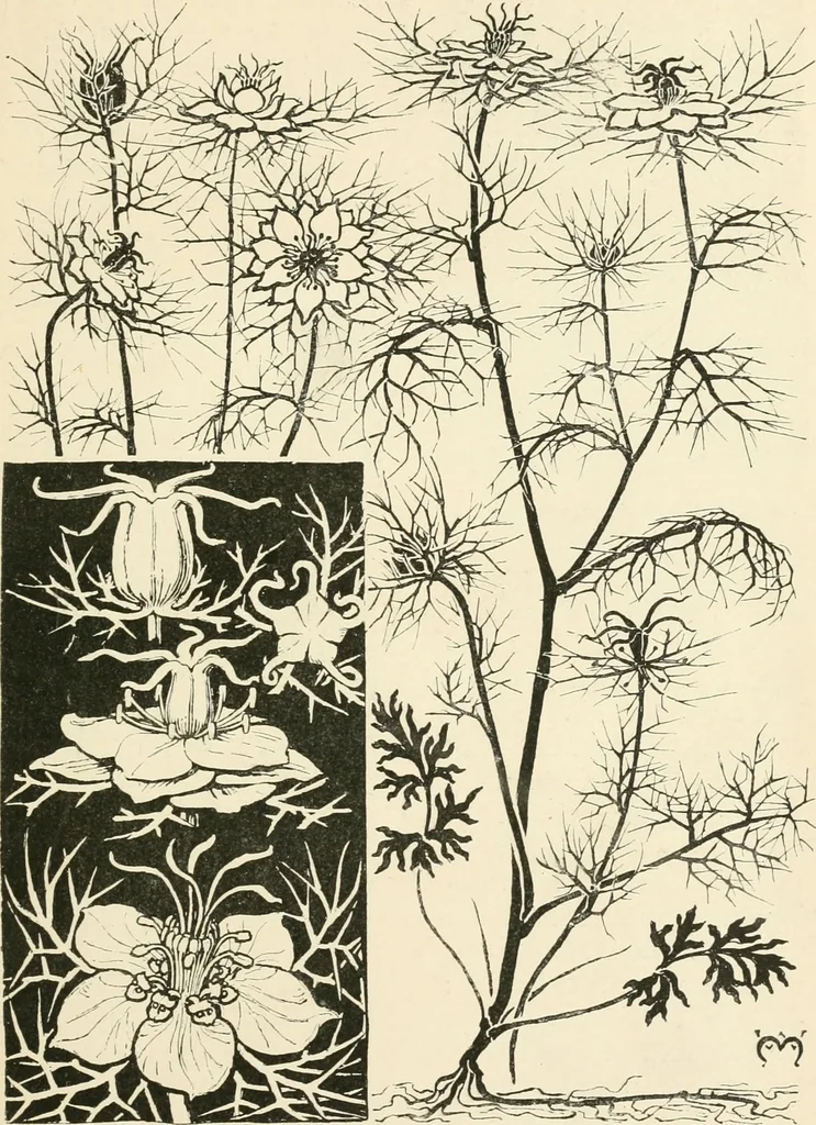 An illustration from A book of studies in plant form with some suggestions for their application to design, 1896, leaf 76