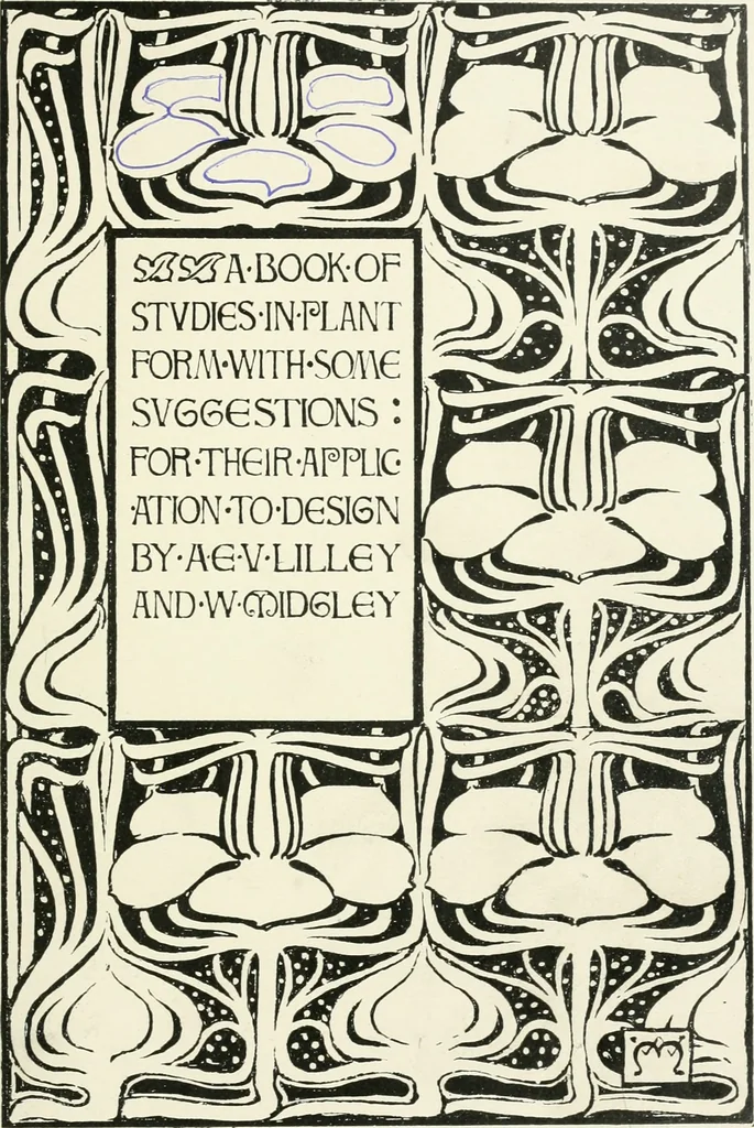 An illustration from A book of studies in plant form with some suggestions for their application to design, 1896, leaf 8
