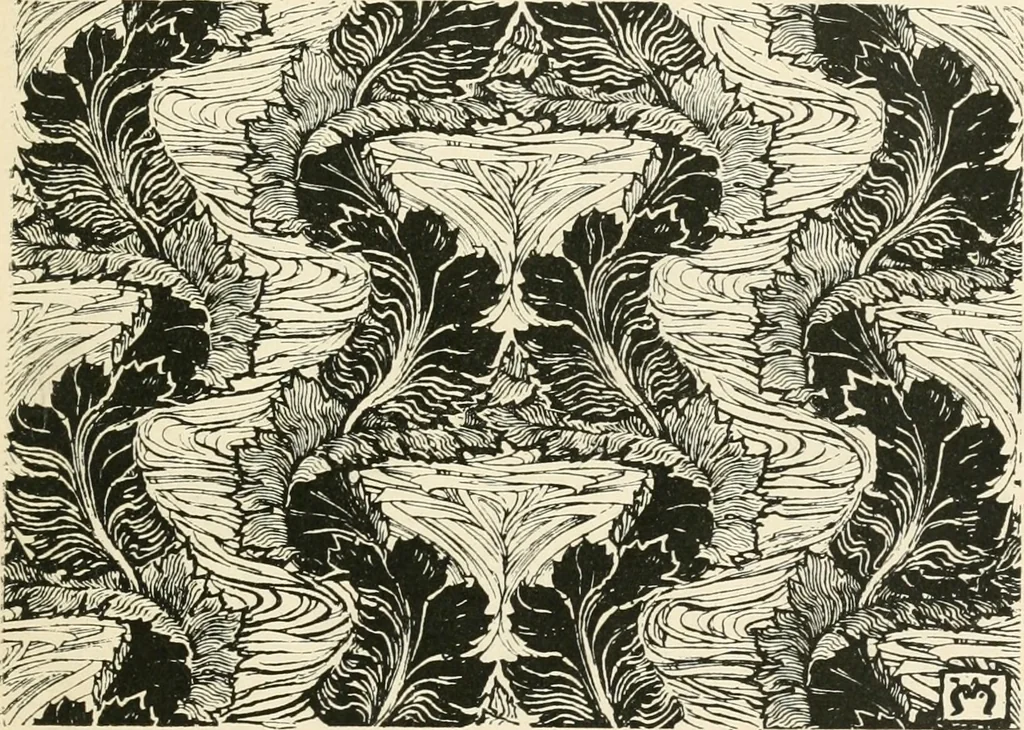 An illustration from A book of studies in plant form with some suggestions for their application to design, 1896, leaf 98