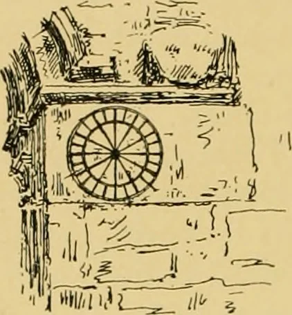 An illustration from The book of sun-dials; originally compiled by the late Mrs. Alfred Gatty; now enl. and re-edited by H. K. F. Eden and Eleanor Lloyd, 1900, leaf 105