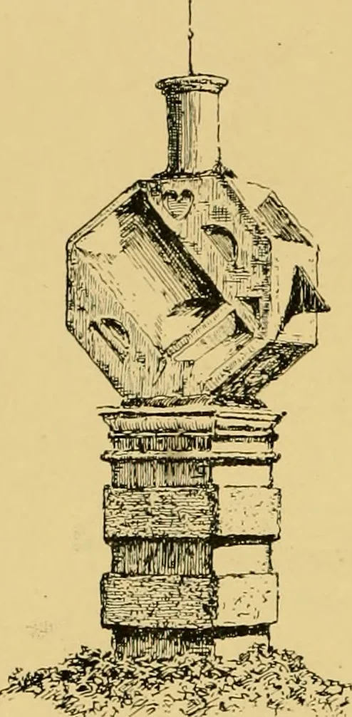 An illustration from The book of sun-dials; originally compiled by the late Mrs. Alfred Gatty; now enl. and re-edited by H. K. F. Eden and Eleanor Lloyd, 1900, leaf 121