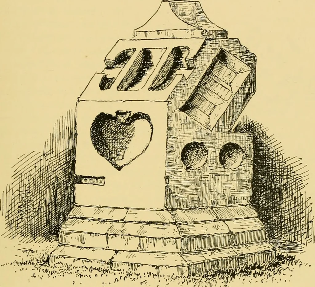 An illustration from The book of sun-dials; originally compiled by the late Mrs. Alfred Gatty; now enl. and re-edited by H. K. F. Eden and Eleanor Lloyd, 1900, leaf 126