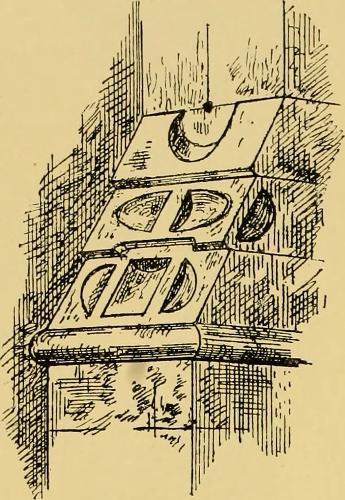 An illustration from The book of sun-dials; originally compiled by the late Mrs. Alfred Gatty; now enl. and re-edited by H. K. F. Eden and Eleanor Lloyd, 1900, leaf 137