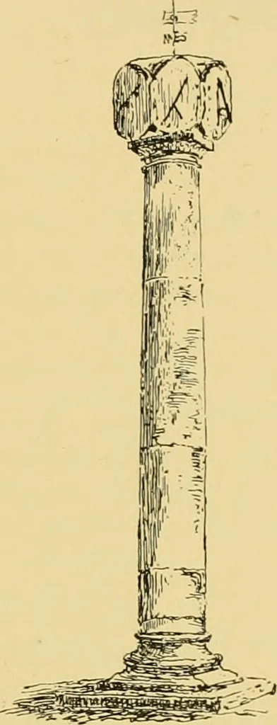 An illustration from The book of sun-dials; originally compiled by the late Mrs. Alfred Gatty; now enl. and re-edited by H. K. F. Eden and Eleanor Lloyd, 1900, leaf 156
