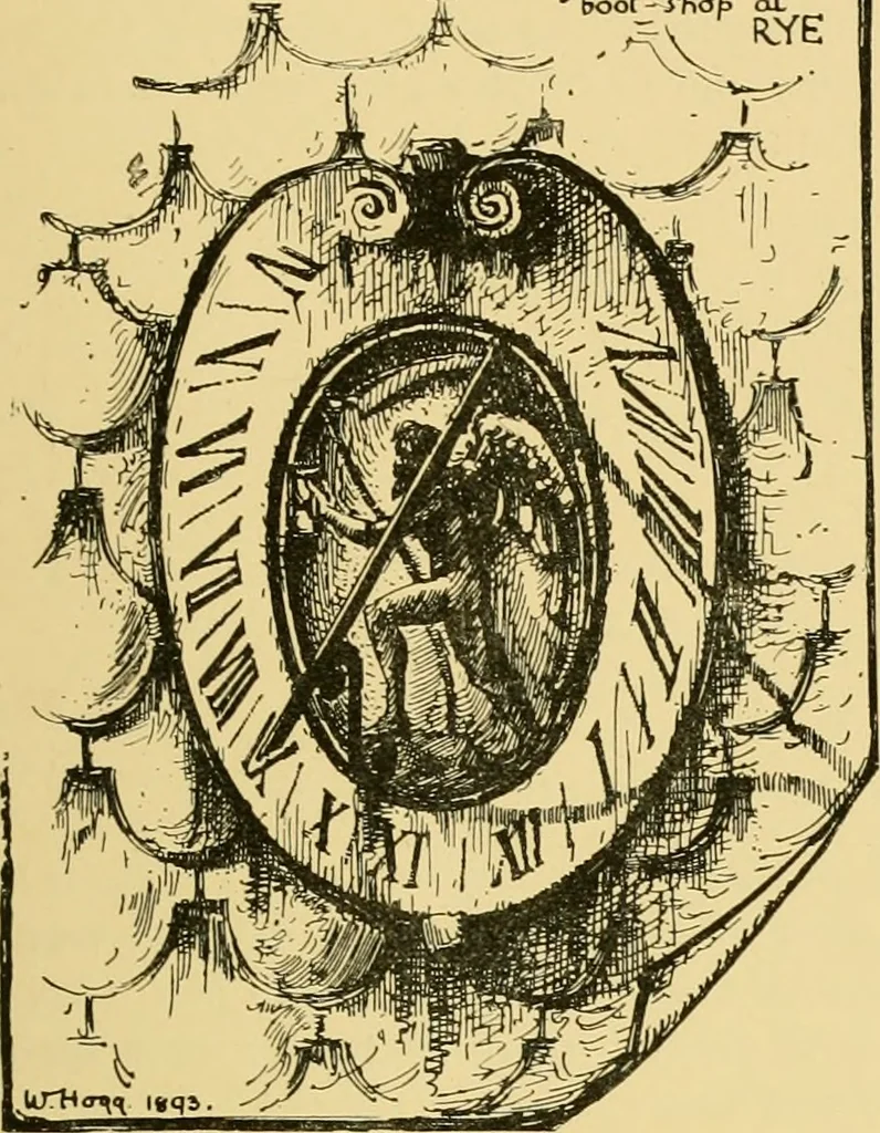 An illustration from The book of sun-dials; originally compiled by the late Mrs. Alfred Gatty; now enl. and re-edited by H. K. F. Eden and Eleanor Lloyd, 1900, leaf 164