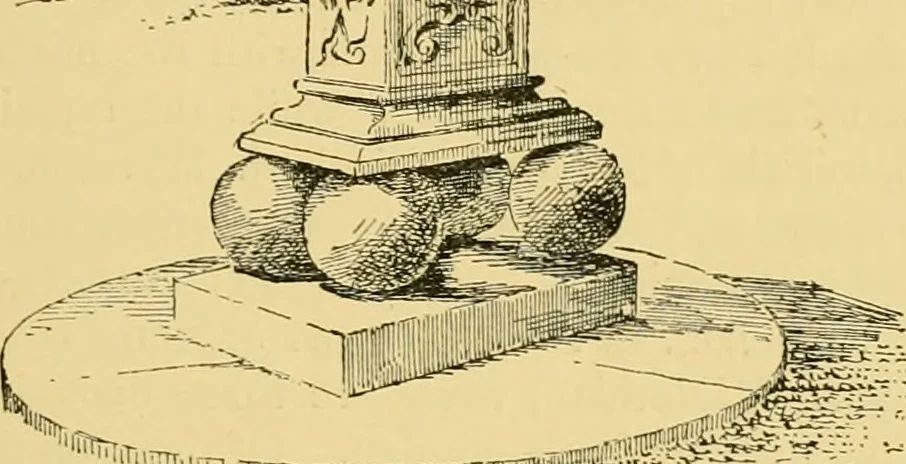 An illustration from The book of sun-dials; originally compiled by the late Mrs. Alfred Gatty; now enl. and re-edited by H. K. F. Eden and Eleanor Lloyd, 1900, leaf 174